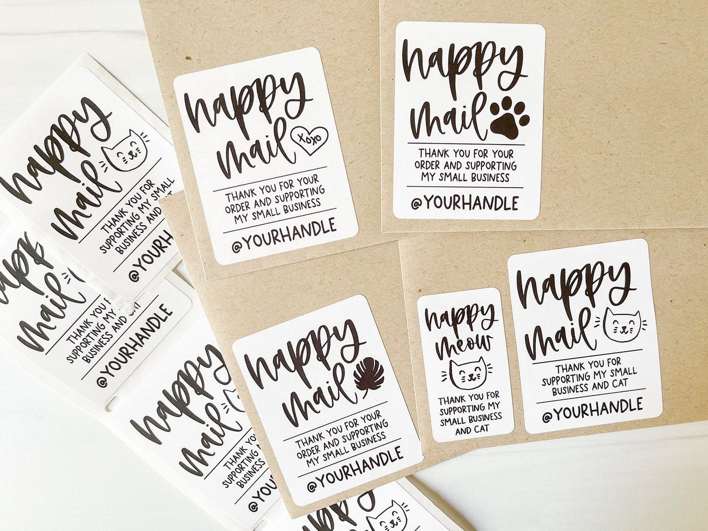 Snail Mail Social Media Happy Mail Packaging Sticker