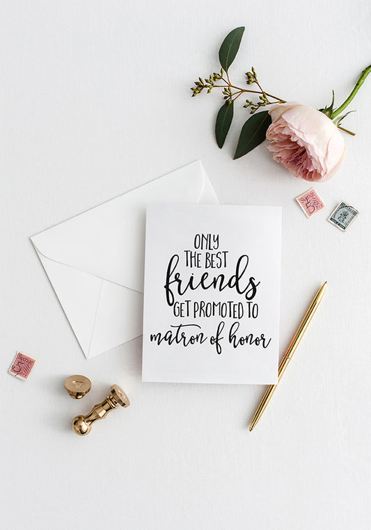 Friends to Matron of Honor Greeting Card