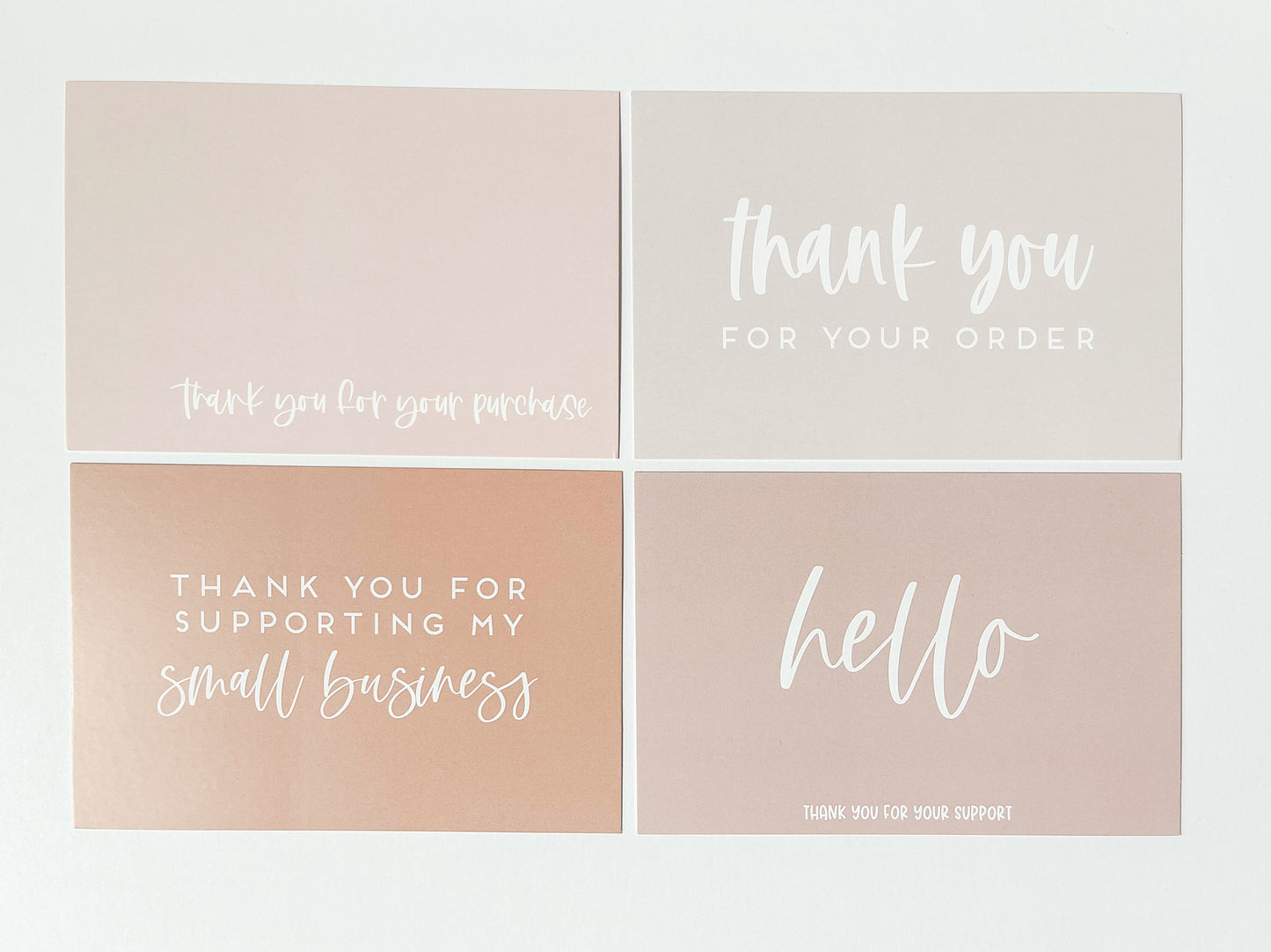 Set of 100 Thank You Cards