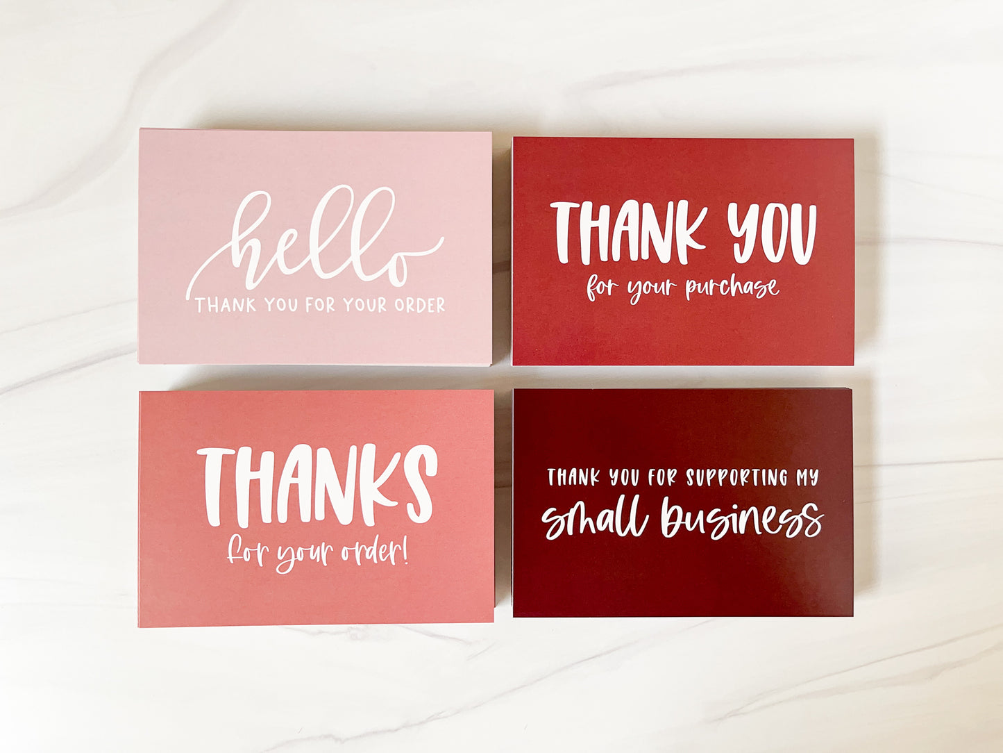 Dusty Rose Thank You Cards