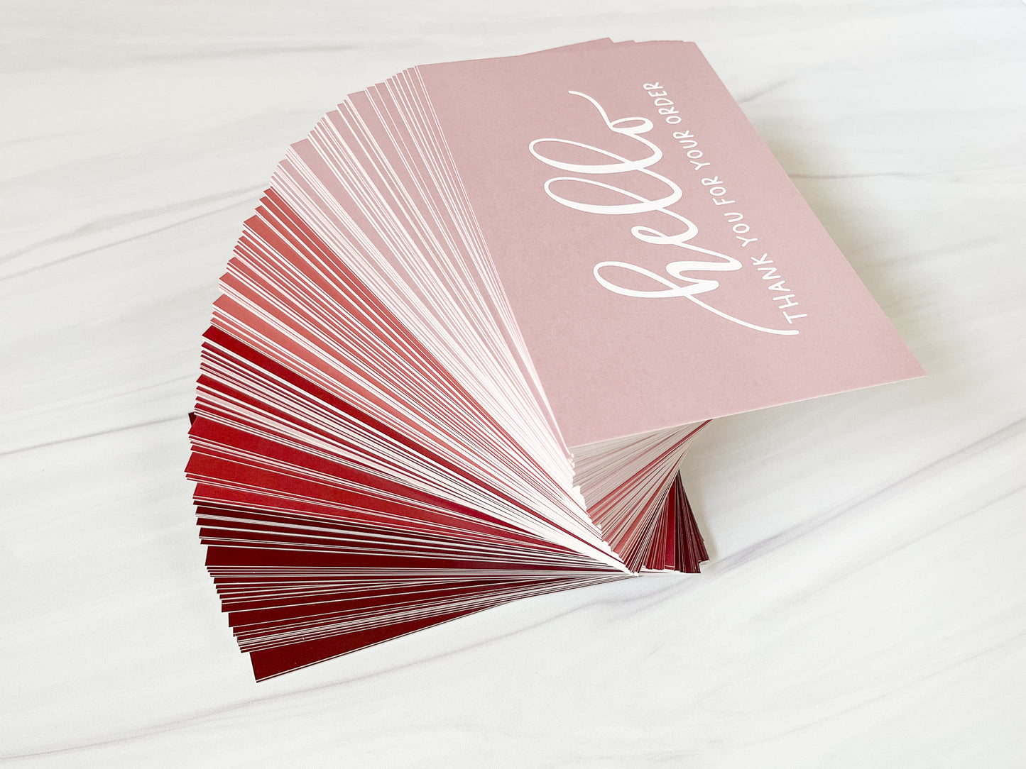 Dusty Rose Thank You Cards