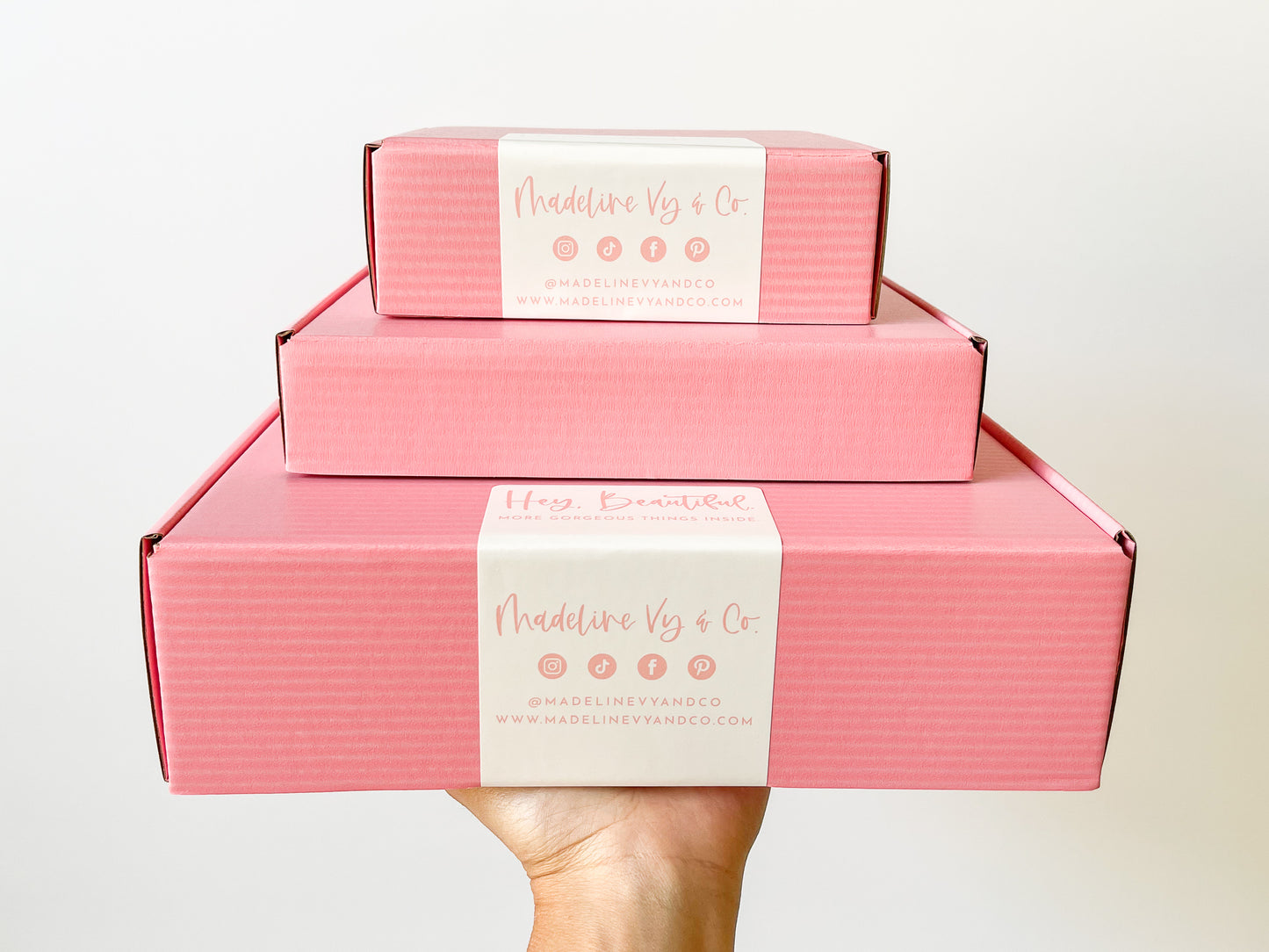 Pink Shipping Boxes