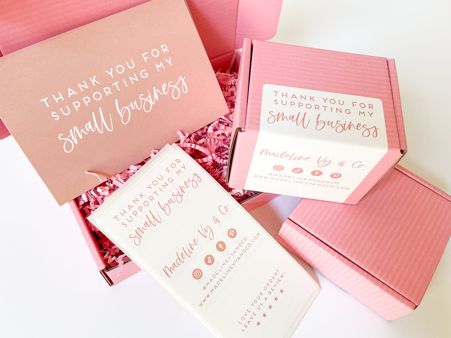 Pink Shipping Boxes