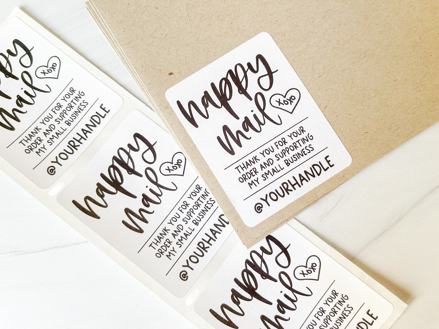 Social Media Happy Mail Packaging Sticker