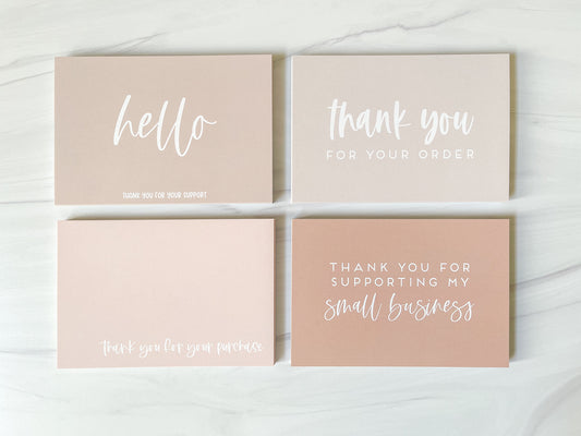 Set of 100 Thank You Cards