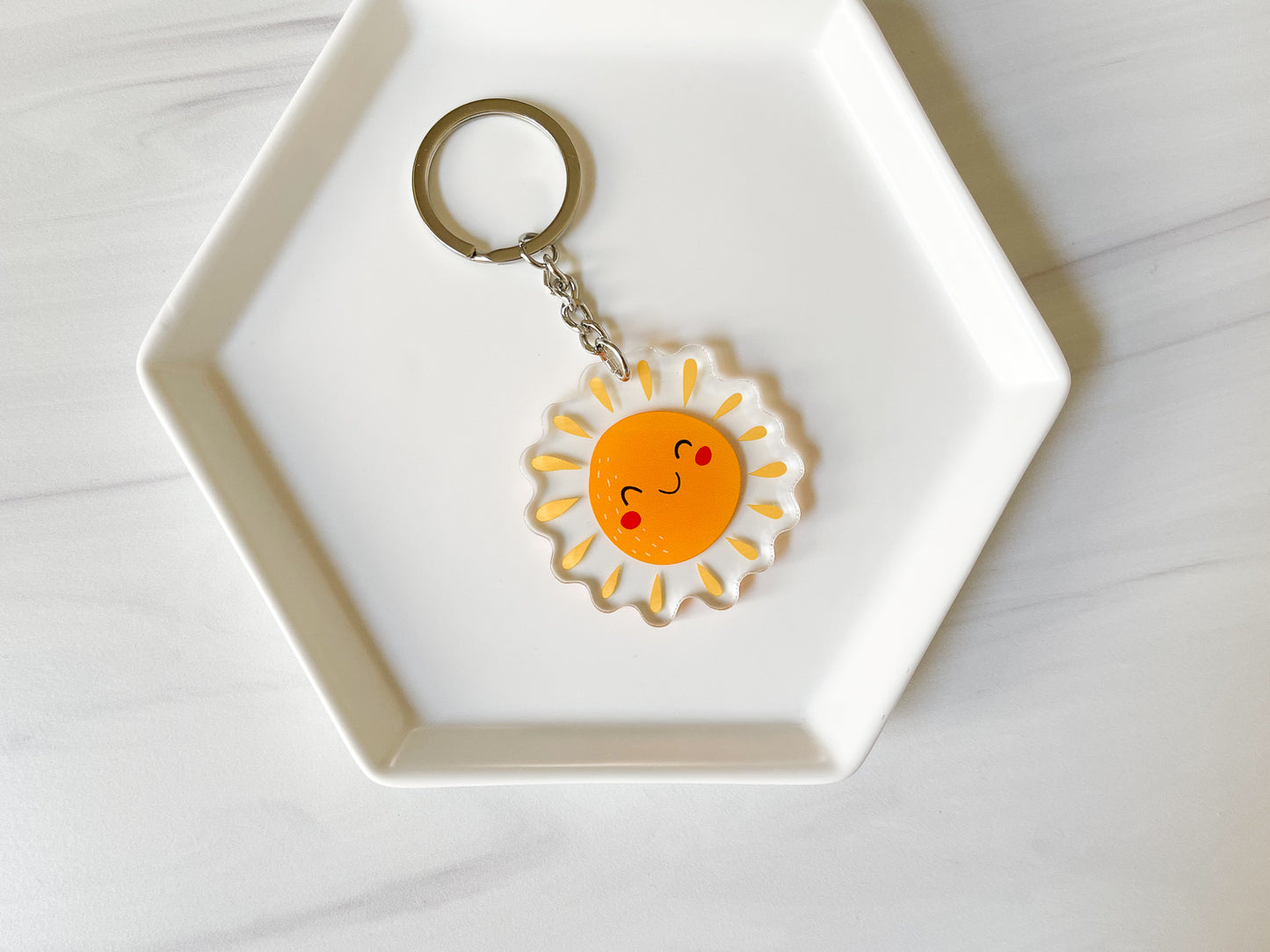 Sun Acrylic Keychain