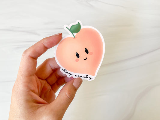 Stay Peachy Sticker